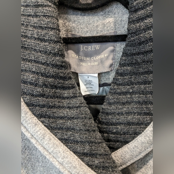 J. Crew Stadium Cloth by Nello Gori, Wool Peacoat, size 2 - Picture 3 of 7